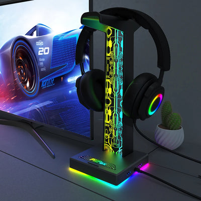 RGB Gaming Headphone Stand - logitech headset - Toleen Electronics Tech