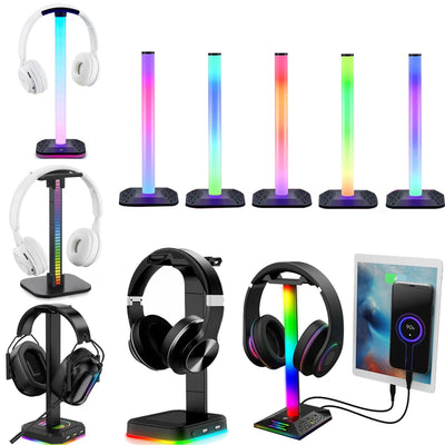 RGB Gaming Headphone Stand Desktop - Tech Accessories - Toleen Electronics Tech